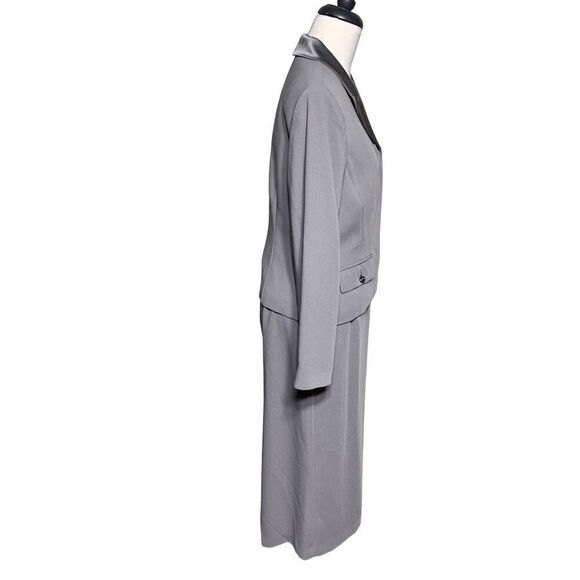 Cynthia Howe by Maggy Boutique Grey Skirt Suit Size 6 NWT - Picture 3 of 5